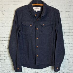 3sixteen Crosscut Button Shirt 100% Wool Men’s Sz S USA Made Handmade Utility